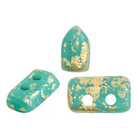 Piros Beads par Puca, Opaque Green Turquoise, 5g & 20g - Image 4