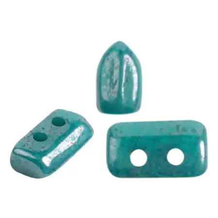 Piros Beads par Puca, Opaque Green Turquoise, 5g & 20g - Image 5