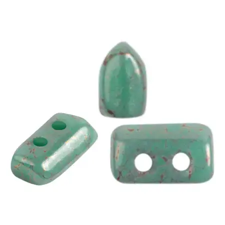 Piros Beads par Puca, Opaque Green Turquoise, 5g & 20g - Image 6
