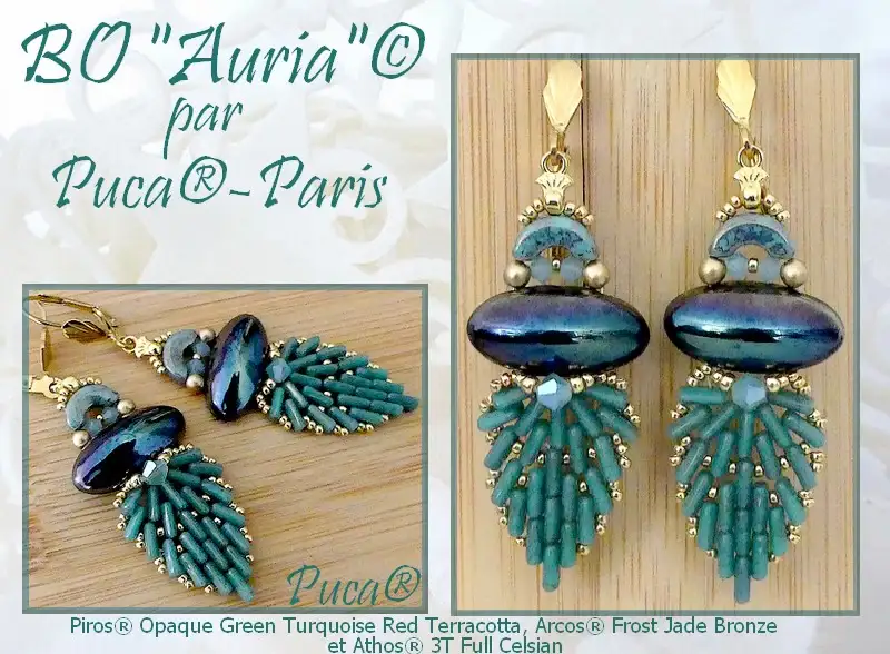 Piros Beads par Puca, Opaque Green Turquoise, 5g & 20g - Image 7