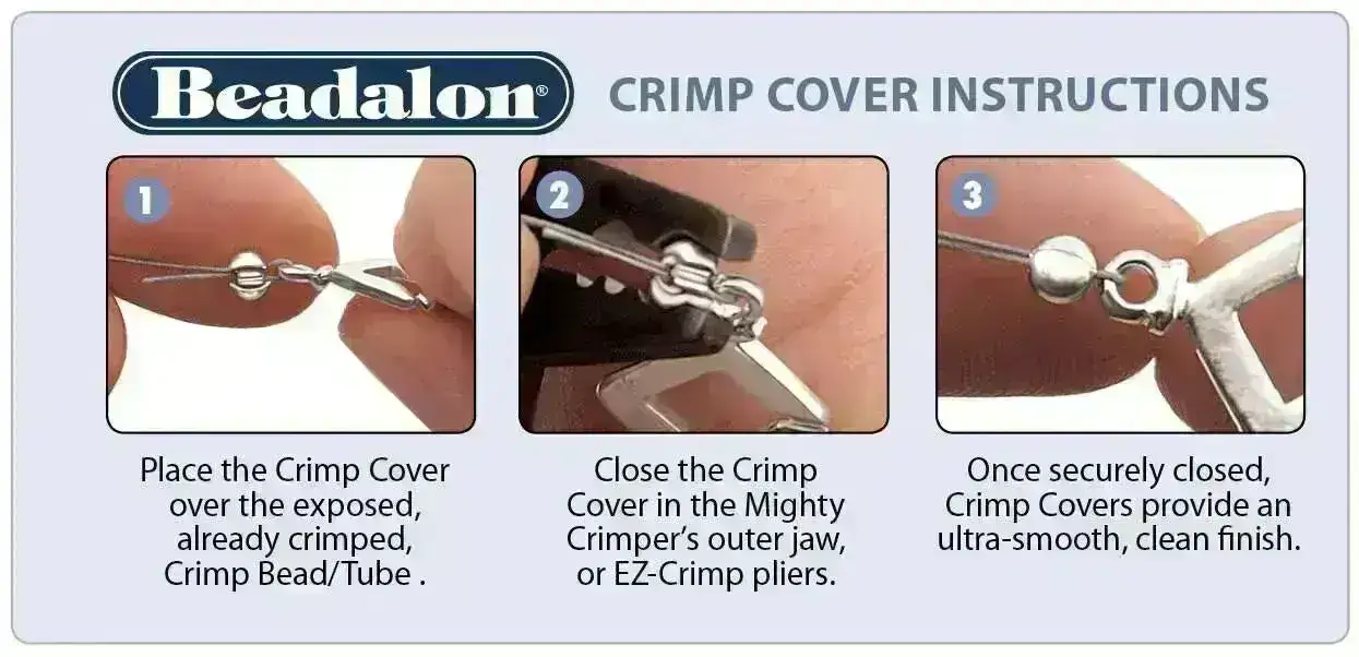 Primo Crimp Covers, Smooth, Beadalon, 3mm, 20 or 144 Pcs. - Image 8