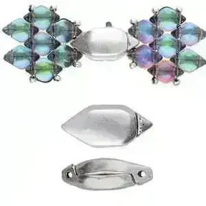 Cymbal Ralaki, Gemduo Clasp, 1 piece - Image 3