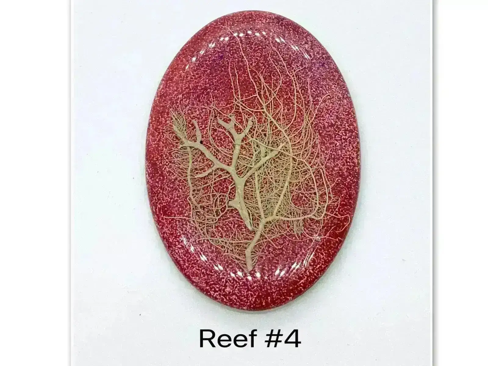 Reef Cabochon, One of a Kind, Handmade with real Dried Flora - Image 3
