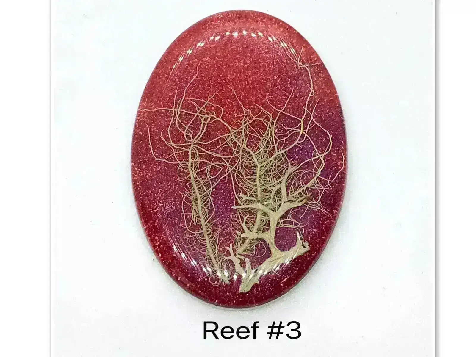 Reef Cabochon, One of a Kind, Handmade with real Dried Flora - Image 5
