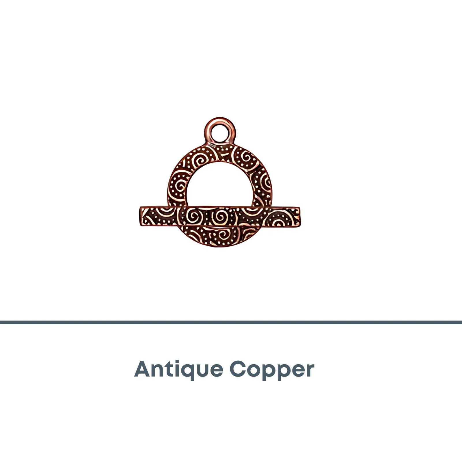 Tierracast, Round Spiral Toggle Clasp, 16mm - Image 3