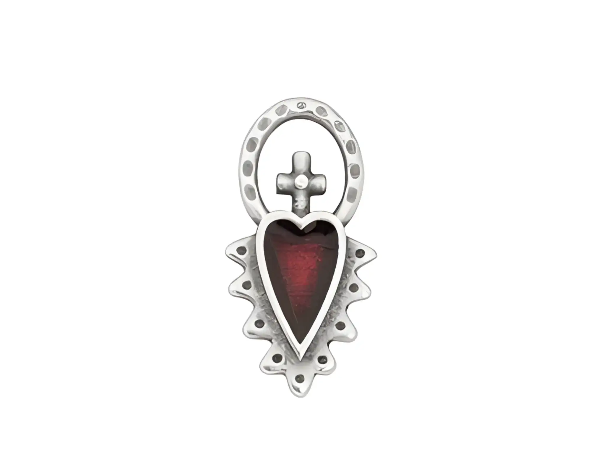 Sacred Heart Charm or Pendant - Image 3