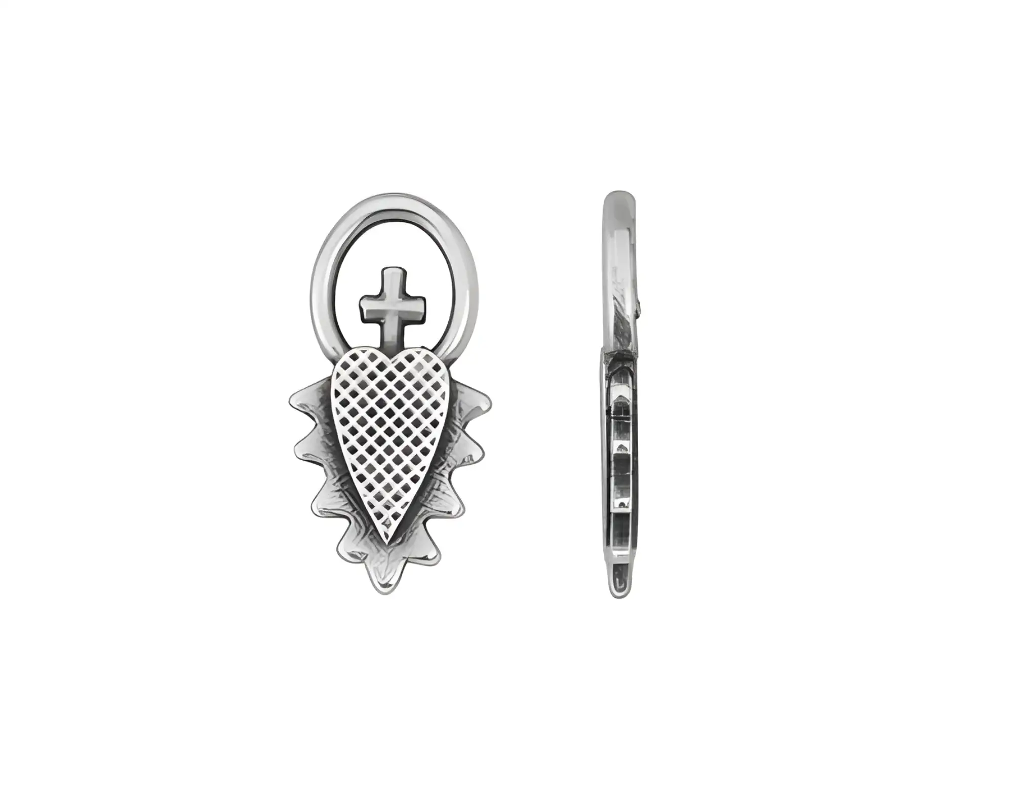 Sacred Heart Charm or Pendant - Image 4