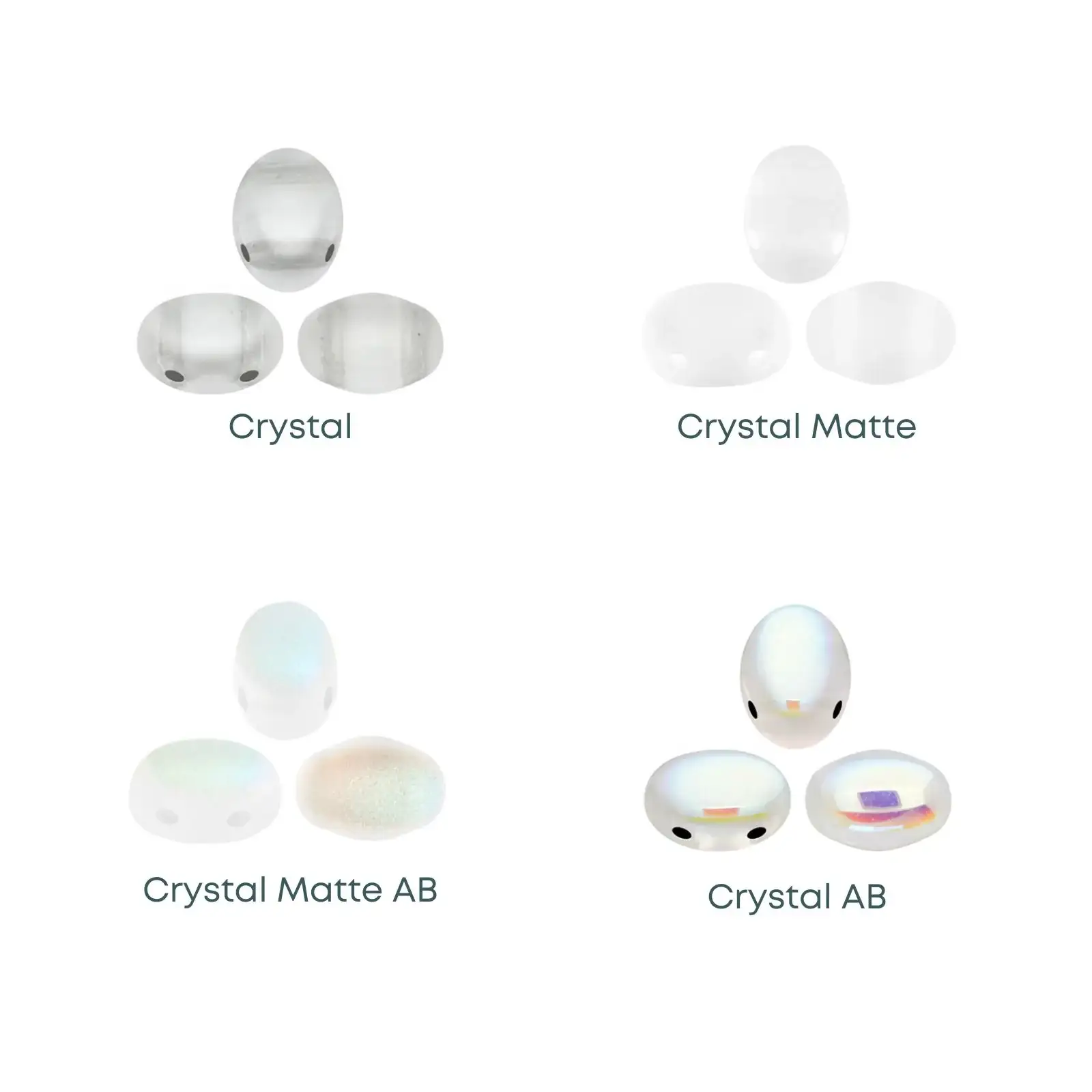 Samos Beads par Puca, Crystal, 5g & 20g