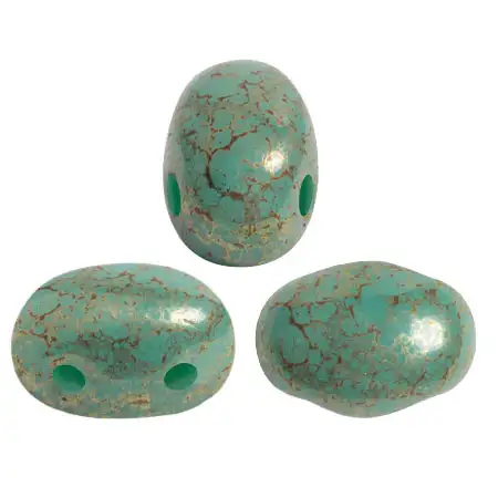 Samos Beads par Puca, Opaque Green Turquoise, 5g & 20g - Image 10