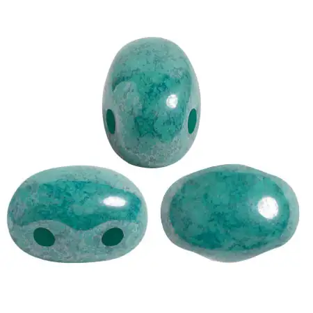 Samos Beads par Puca, Opaque Green Turquoise, 5g & 20g - Image 11