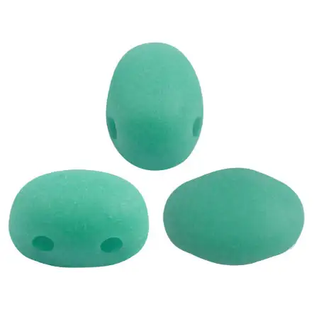 Samos Beads par Puca, Opaque Green Turquoise, 5g & 20g - Image 3