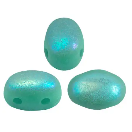 Samos Beads par Puca, Opaque Green Turquoise, 5g & 20g - Image 4