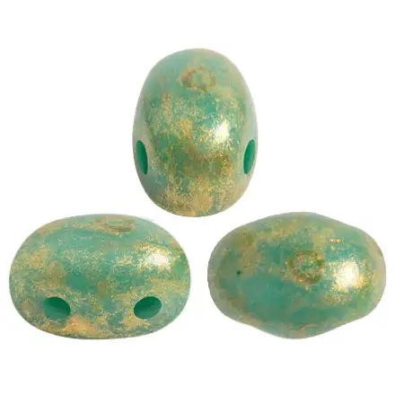 Samos Beads par Puca, Opaque Green Turquoise, 5g & 20g - Image 5