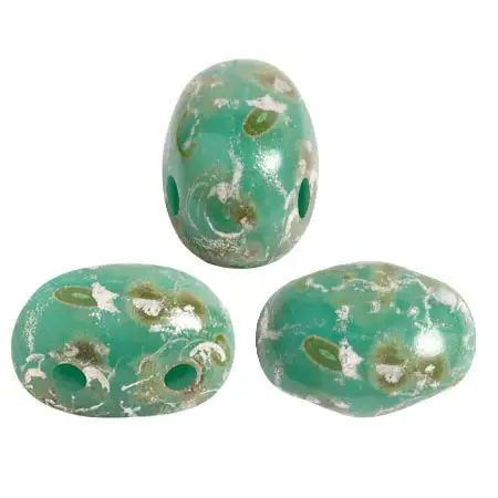 Samos Beads par Puca, Opaque Green Turquoise, 5g & 20g - Image 6