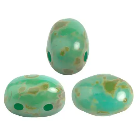 Samos Beads par Puca, Opaque Green Turquoise, 5g & 20g - Image 8
