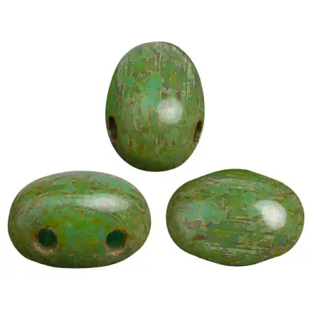 Samos Beads par Puca, Opaque Green Turquoise, 5g & 20g - Image 9