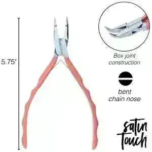 Satin Touch Bent Chain Nose Pliers, 5.75" or 145mm - Image 3
