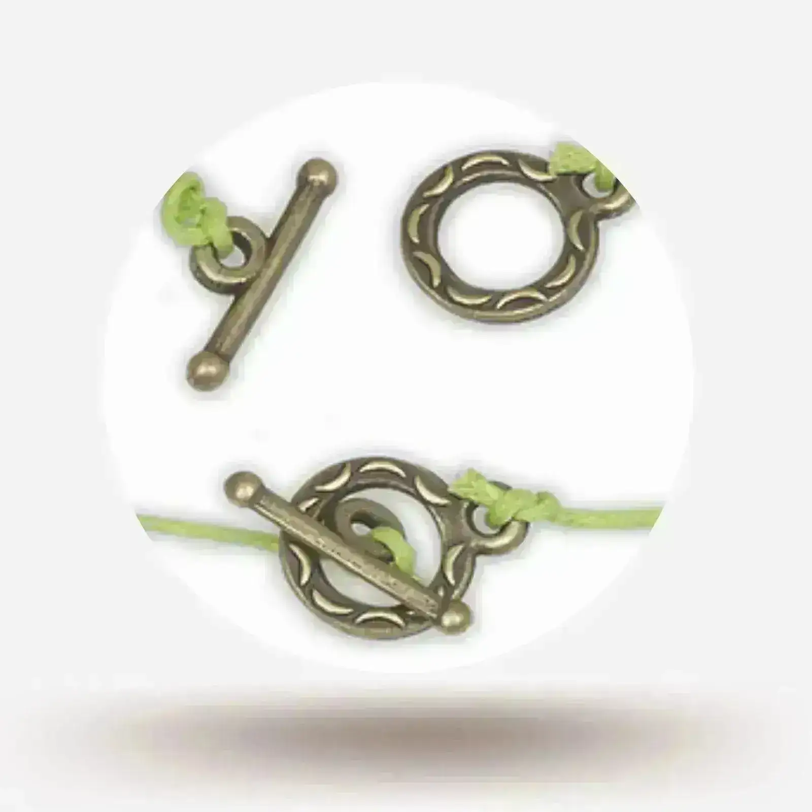 Smile Toggle Clasp (2 Pcs.), 3 Finishes - Image 5
