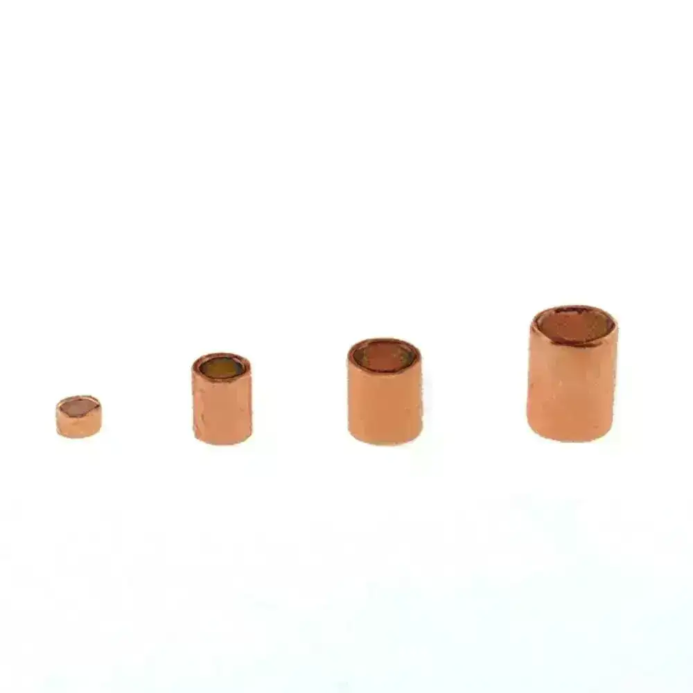 Crimp Tube Assorted Sizes, 0.8, 1.3, 1.5 and 2mm, Silver, Copper or Gold Plate - Image 6