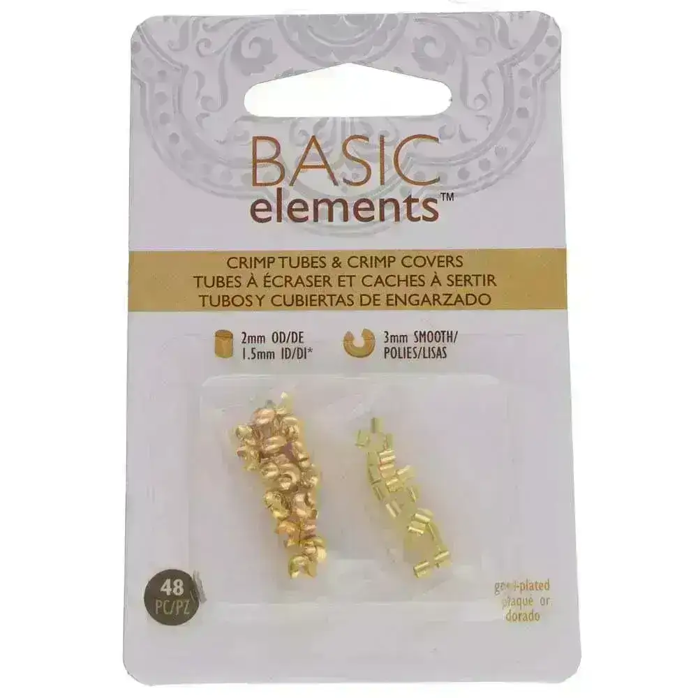 So Handy! Crimp Tube & Cover Set, 2mm Tubes, 3mm Smooth Cover, 48 Pcs. 2 Finishes - Image 6
