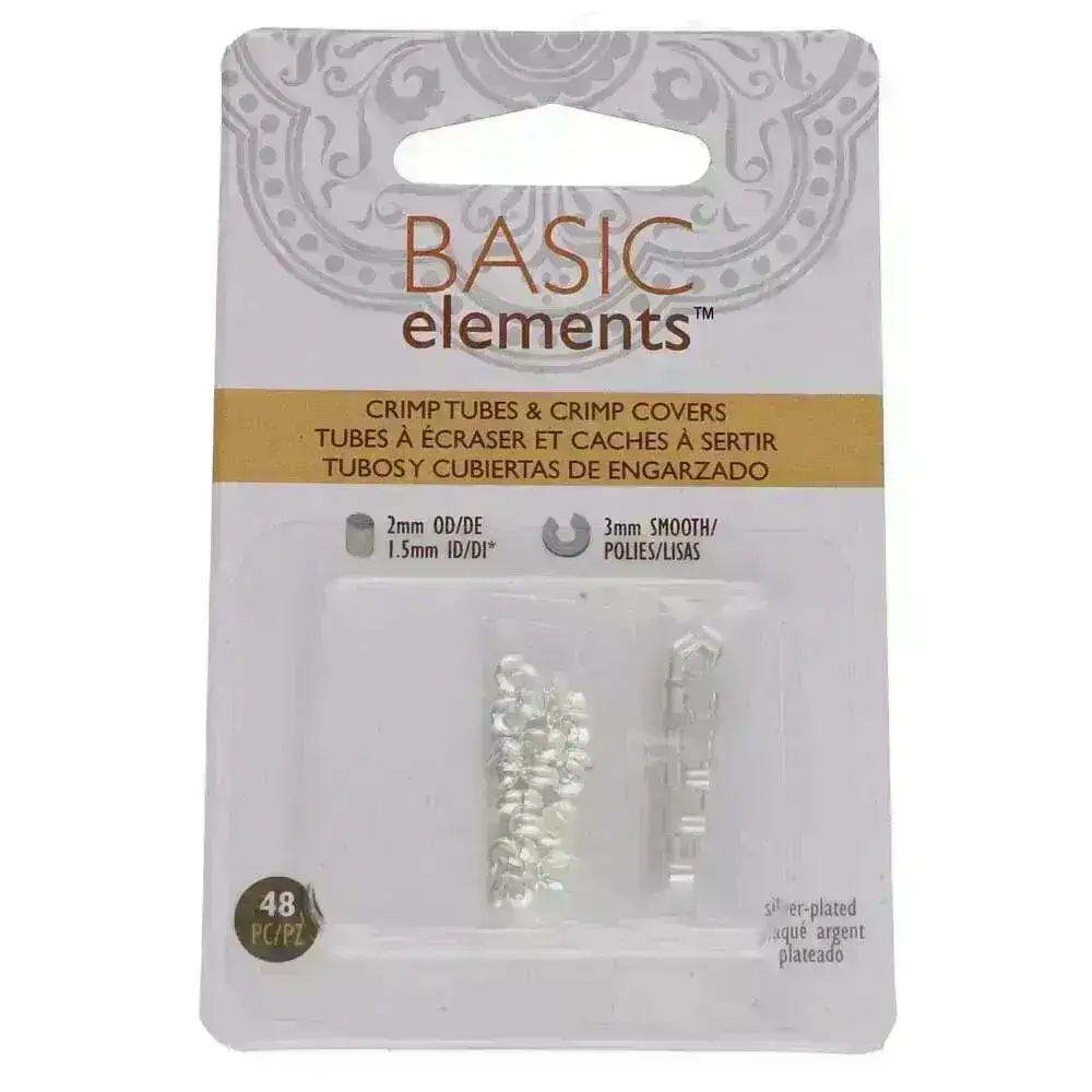 So Handy! Crimp Tube & Cover Set, 2mm Tubes, 3mm Smooth Cover, 48 Pcs. 2 Finishes - Image 7