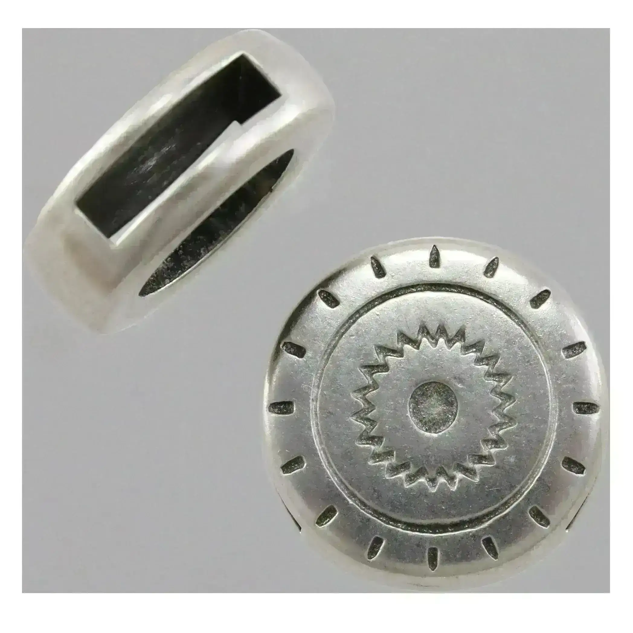 Southwest Circle Slider for Leather or Cork, 10mm - Image 2