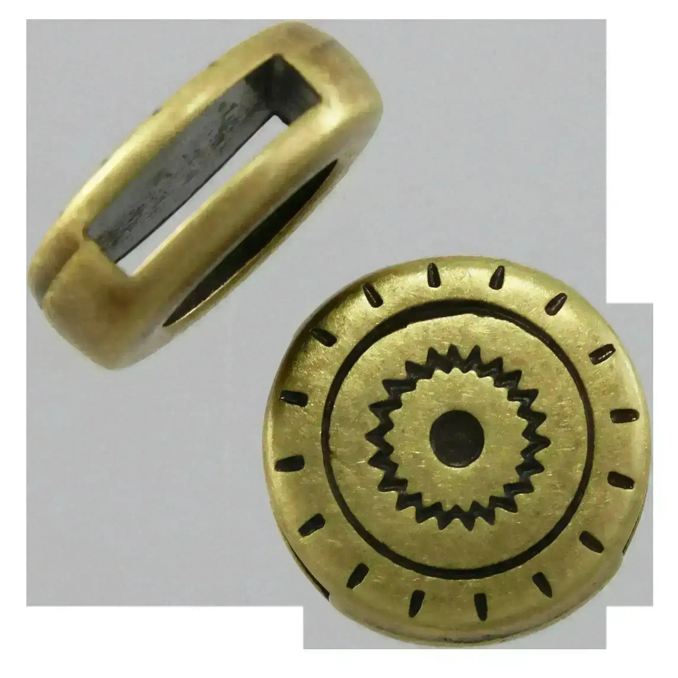 Southwest Circle Slider for Leather or Cork, 10mm - Image 3