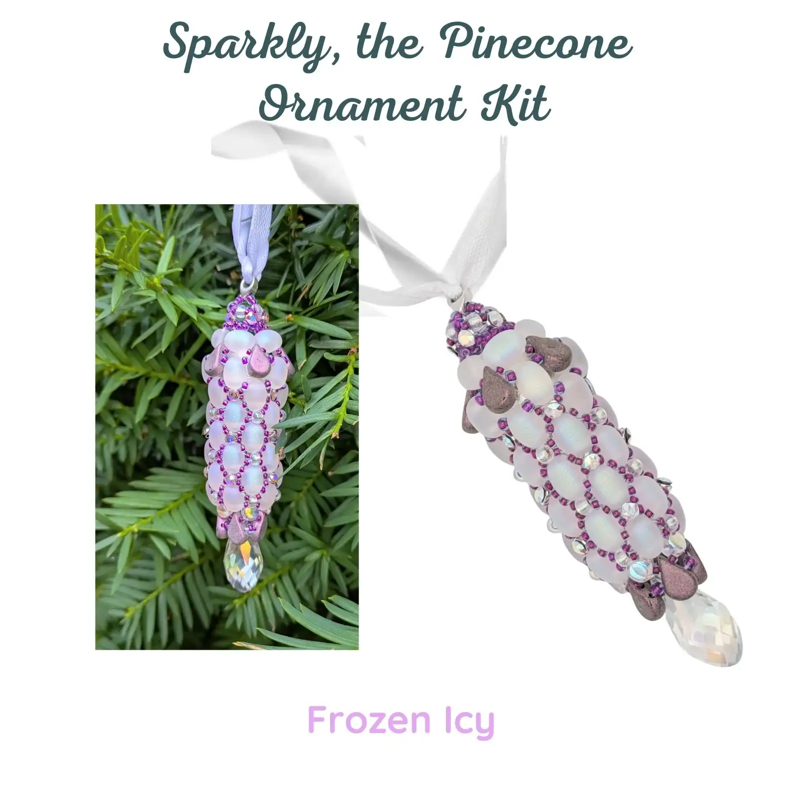 Sparkly, the Pinecone Ornament Bead Kit - Image 3