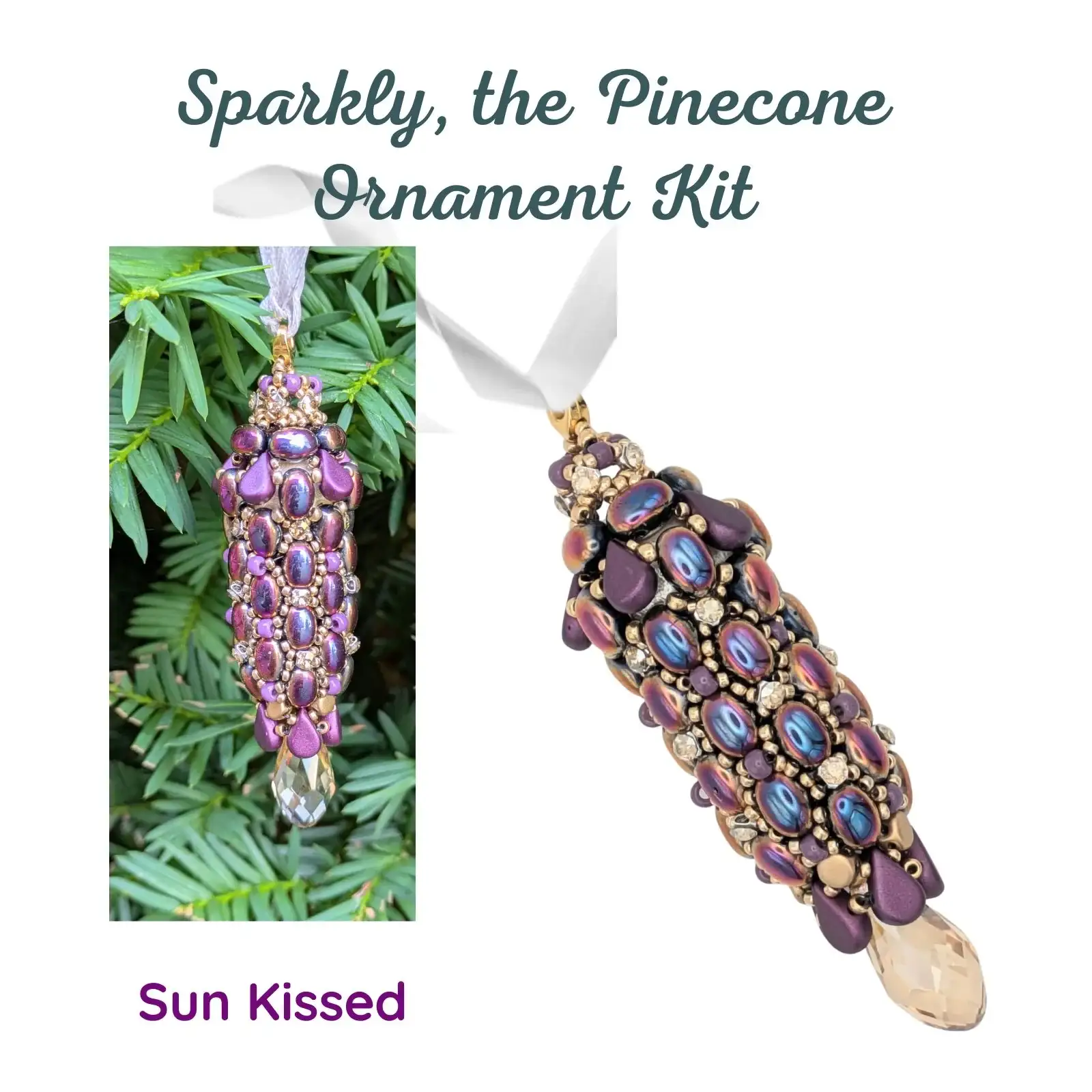 Sparkly, the Pinecone Ornament Bead Kit - Image 4