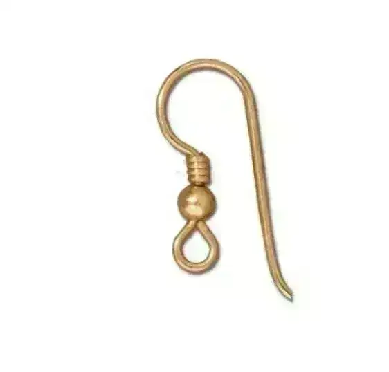 Tierracast, Earring Wires with a Coil or Coil & 3mm Ball in Sterling or Gold Filled - Image 2