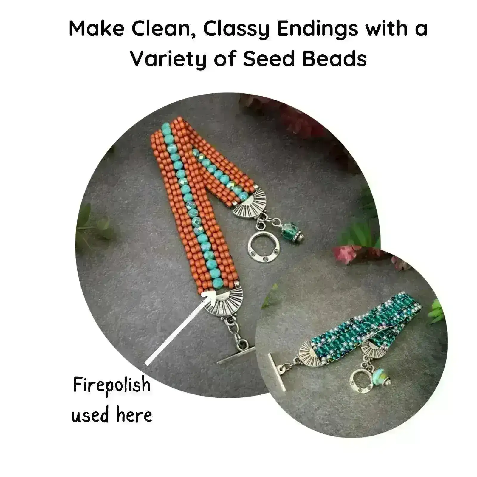 Stitch-In Ending, for Even Count Peyote, 2 Pieces - Image 2
