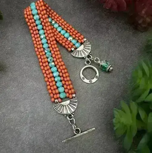 Stitch-In Ending, for Even Count Peyote, 2 Pieces - Image 4