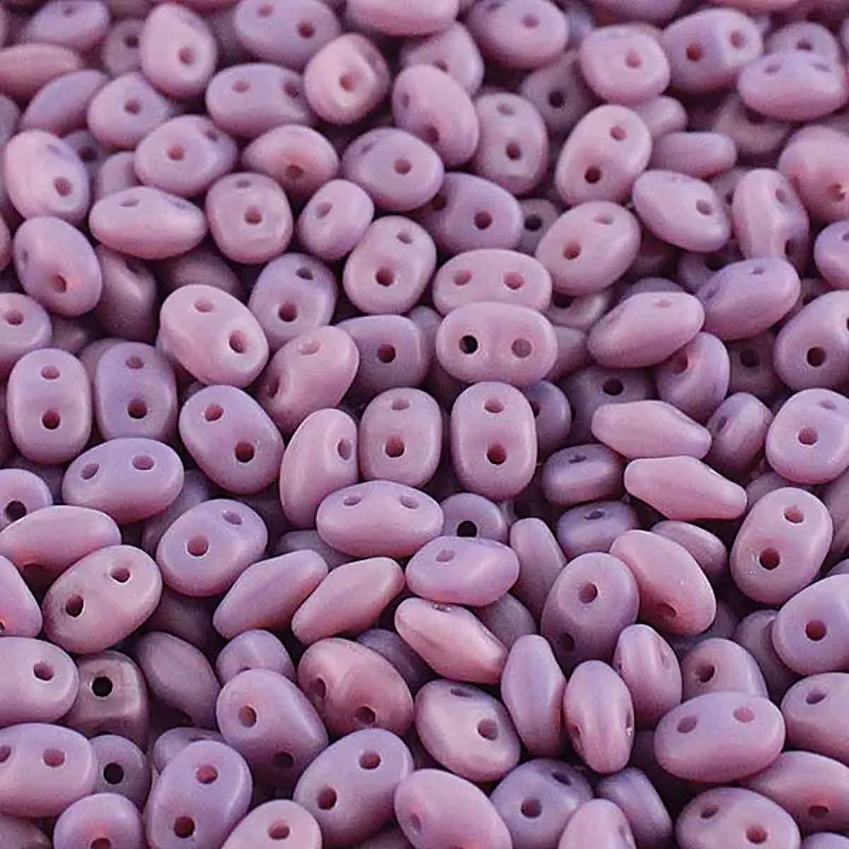Superduo Beads, Opal Violet Matte, 10g.