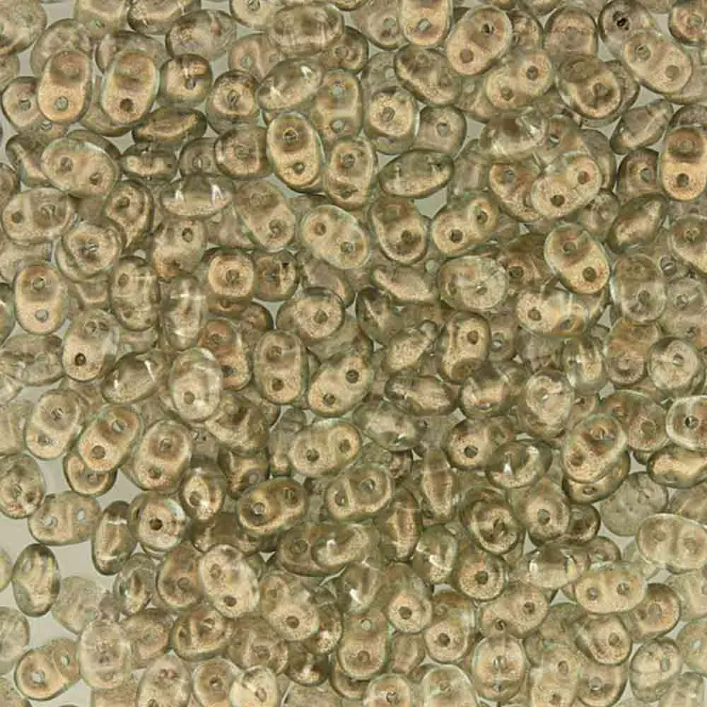 Superduo Beads, Halo Champagne, 10g.