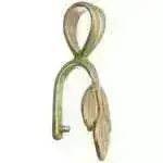 The Bronze Line, 3 Leaves Pinch Bail with Loop 2 Pieces - Image 2
