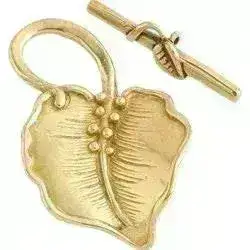 The Bronze Line, Wide Leaf Toggle Clasp, 20mm - Image 3