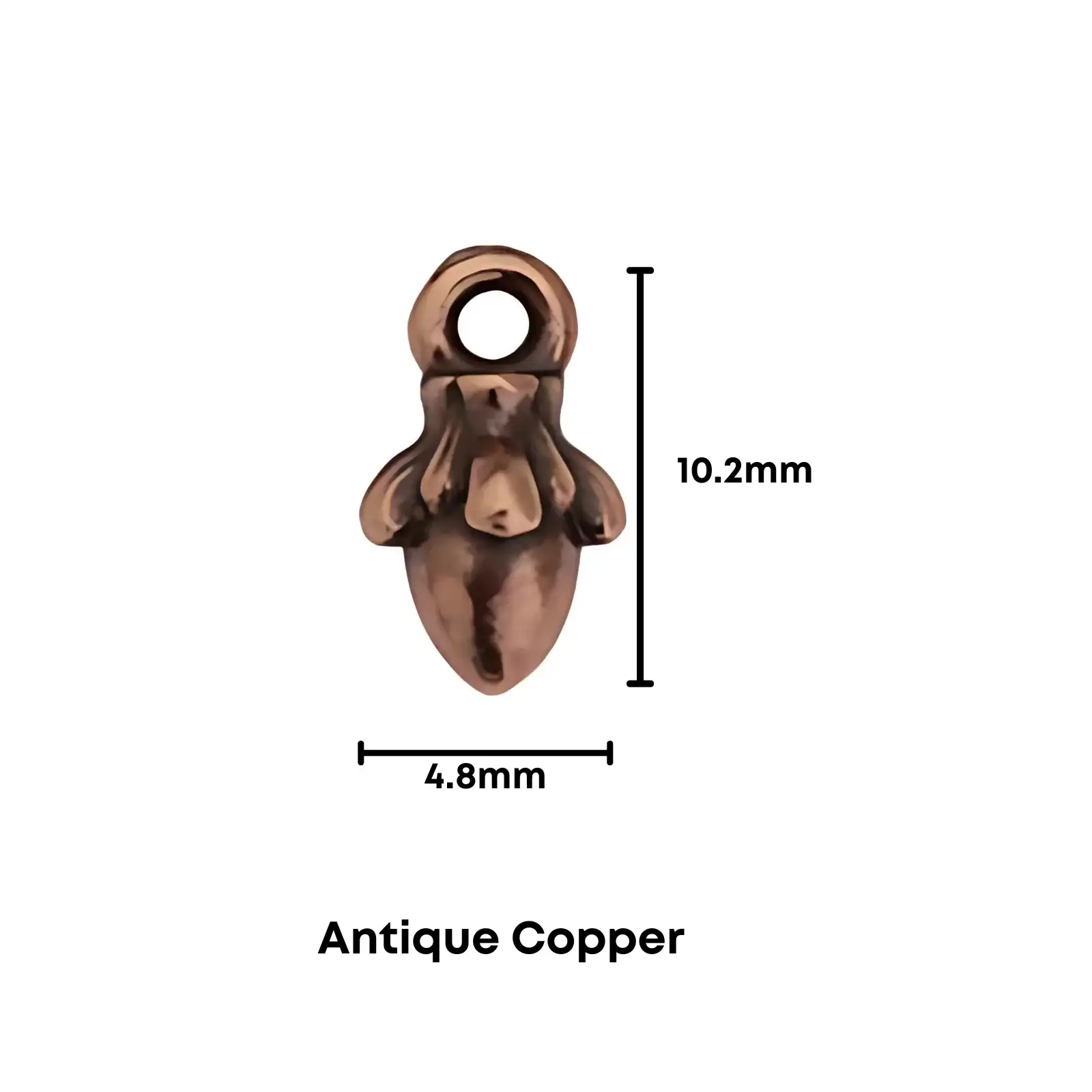 Tierracast Acorn Charm or Pendant, 4 Pcs. - Image 3