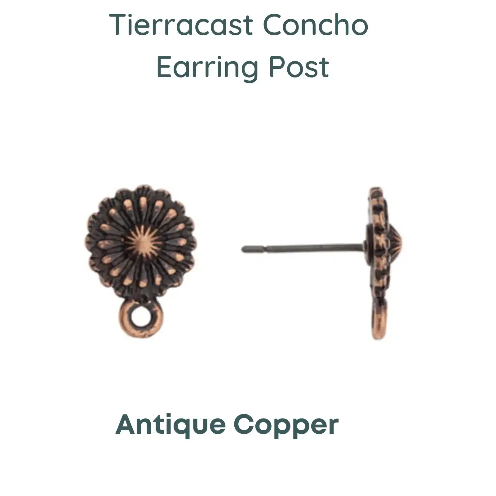 Tierracast, Concho Earring Studs, 1 Pair - Image 3