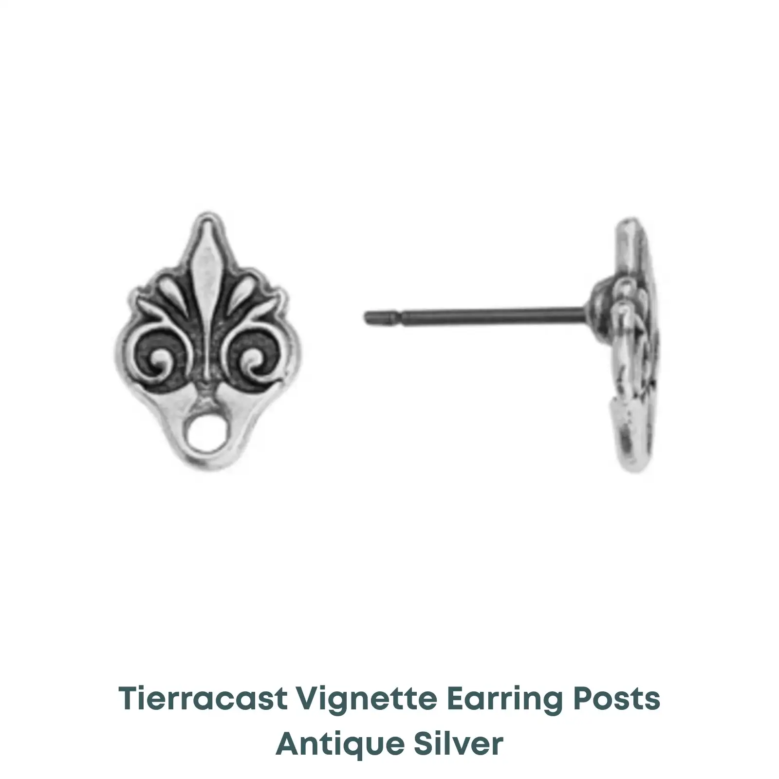 Tierracast Vignette Earring Studs, Titanium Posts