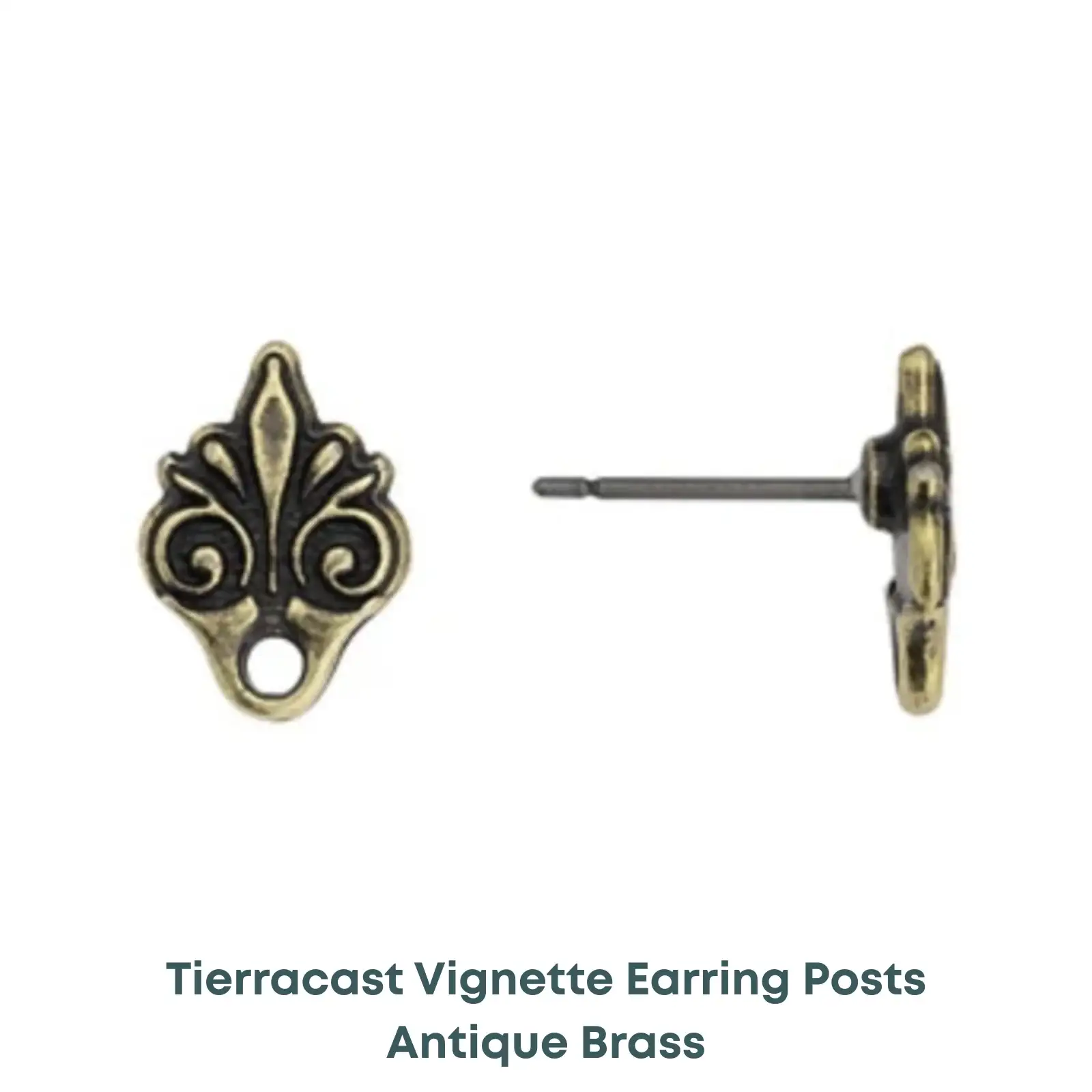 Tierracast Vignette Earring Studs, Titanium Posts - Image 2
