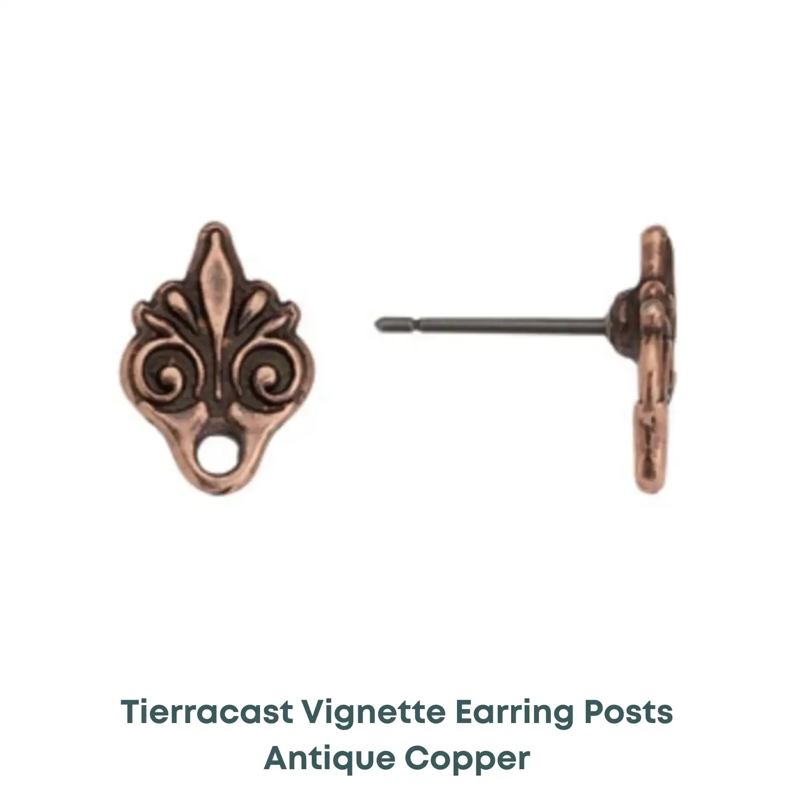Tierracast Vignette Earring Studs, Titanium Posts - Image 3