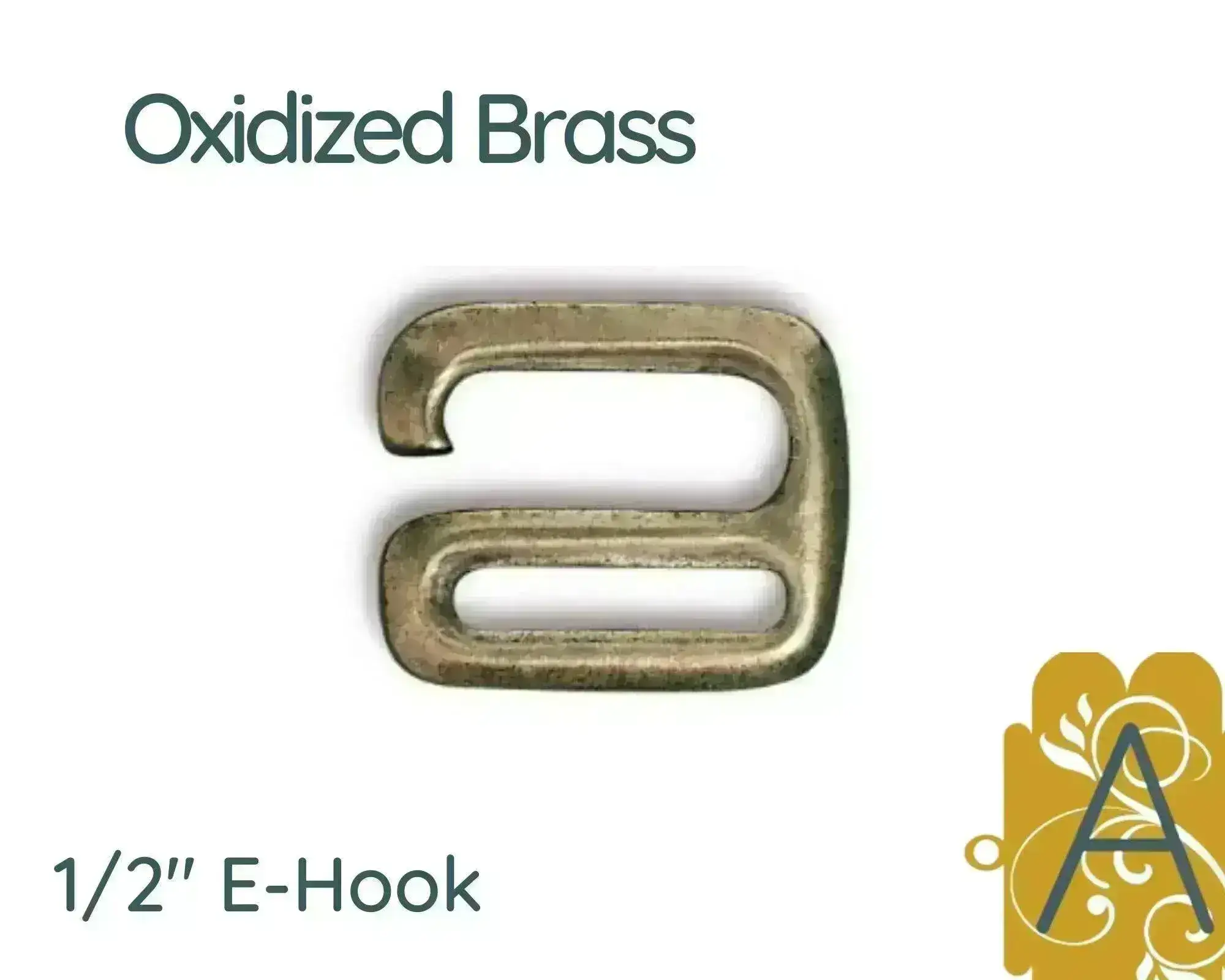 TierraCast E Hook Clasp, 1/2inch - Image 3
