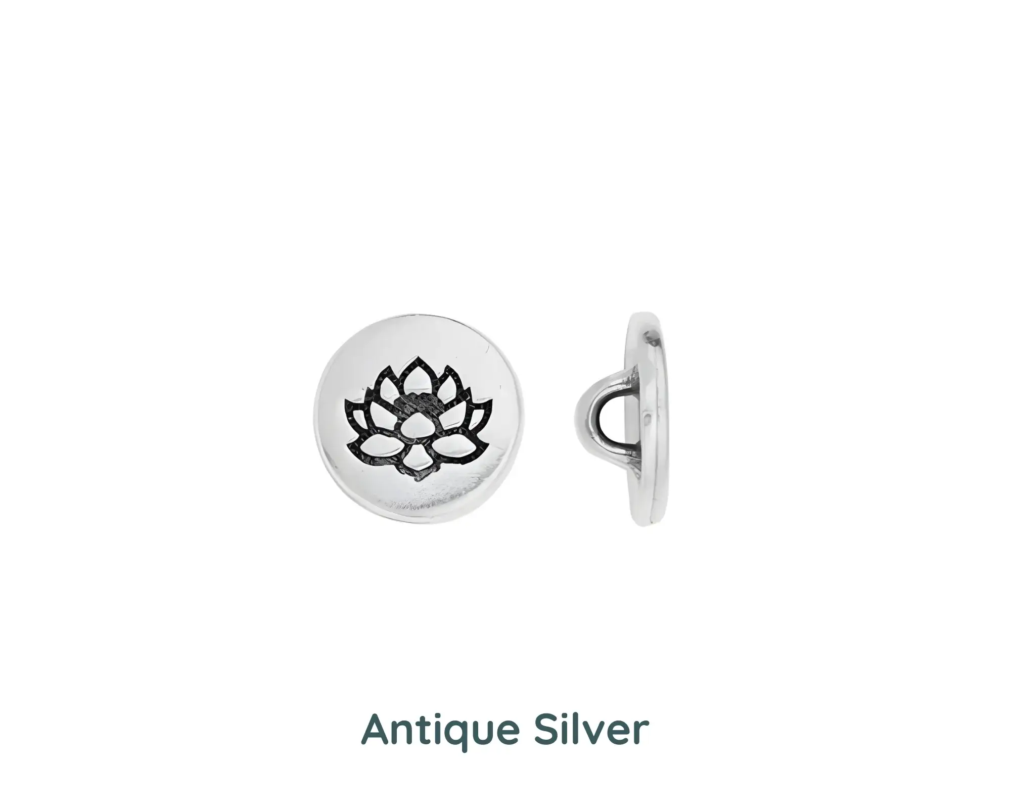Tierracast Lotus Buttons, Small, 2 Pcs. - Image 2