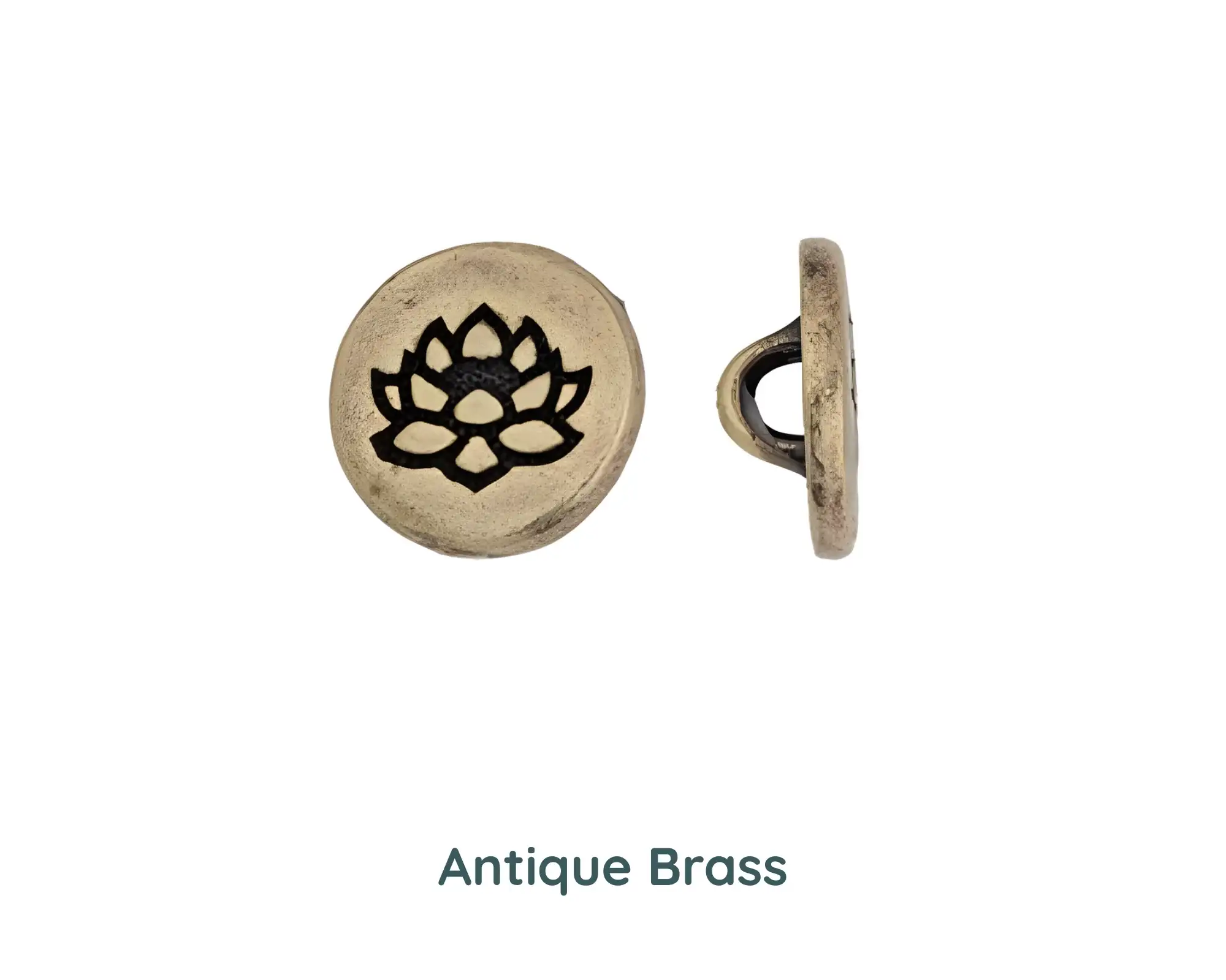 Tierracast Lotus Buttons, Small, 2 Pcs. - Image 3