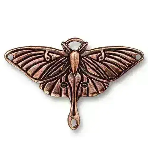 Luna Moth Pendant / Connector in 3 Finishes - Image 3