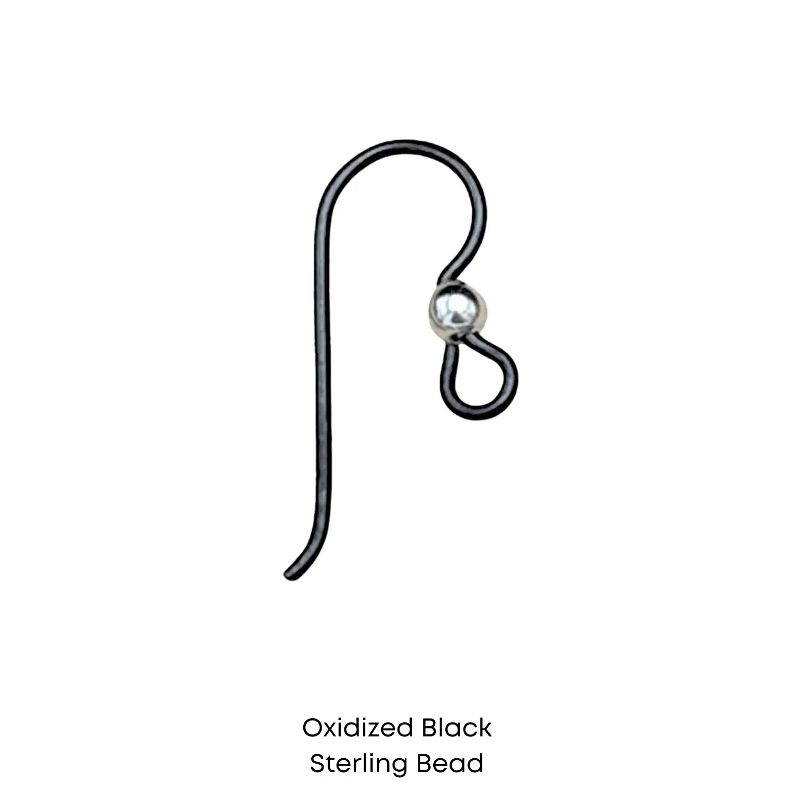 Tierracast Niobium, 3mm Bead French Hook Earring Wires, 2 Pairs - Image 2