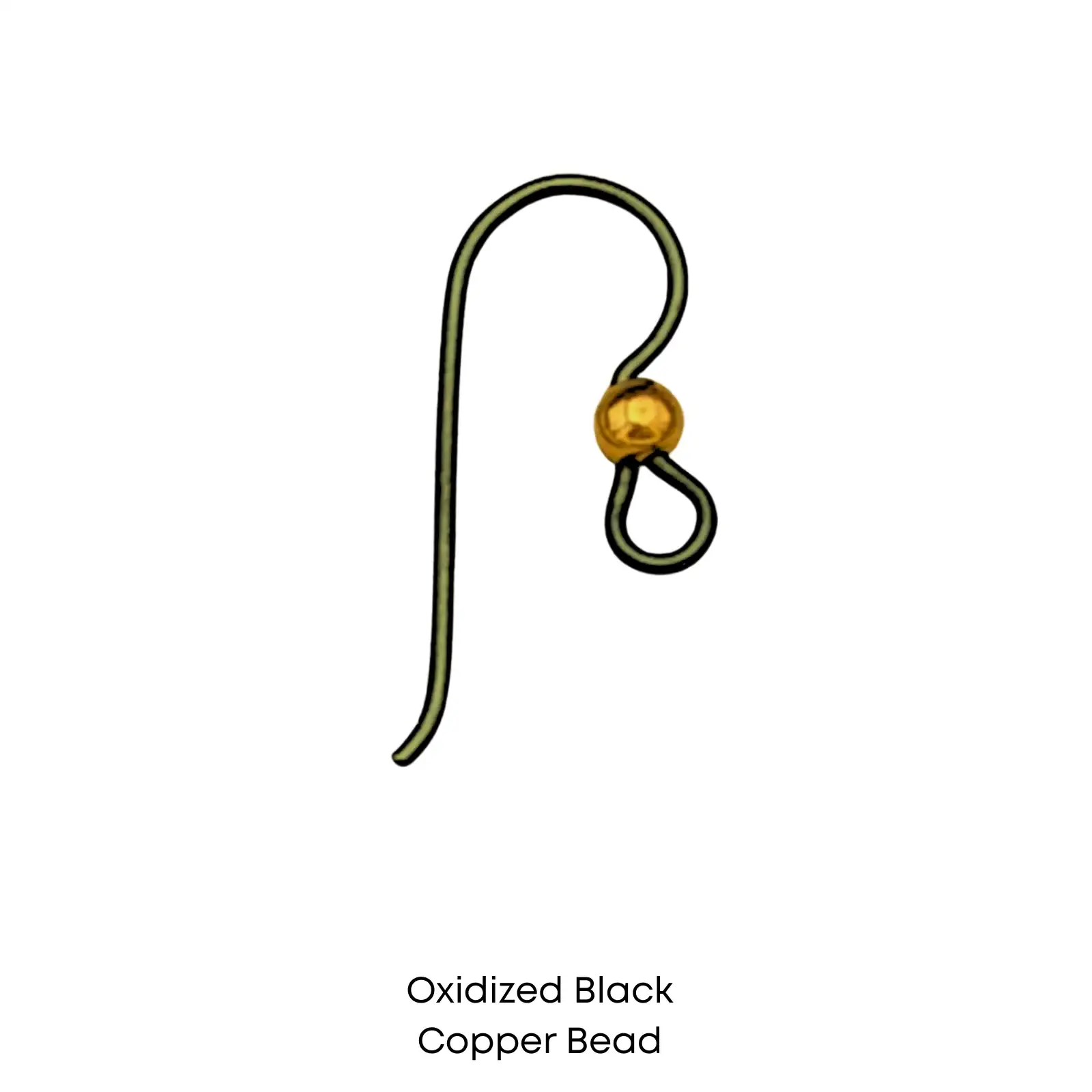 Tierracast Niobium, 3mm Bead French Hook Earring Wires, 2 Pairs - Image 3