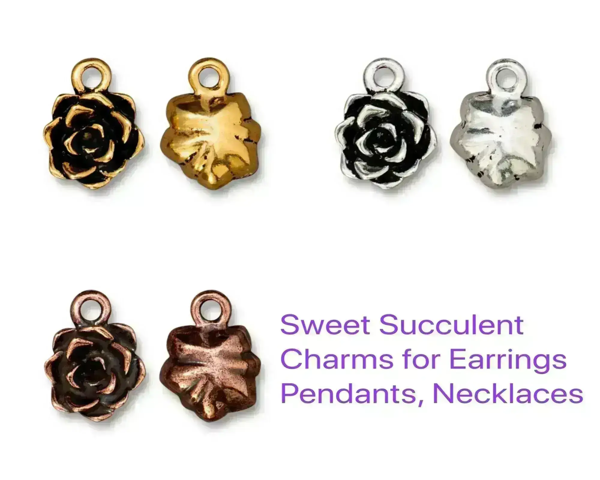 TierraCast, Succulent Charm or Pendant