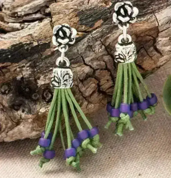 Tierracast Succulent Earring Posts or Studs, 3 Finishes - Image 5
