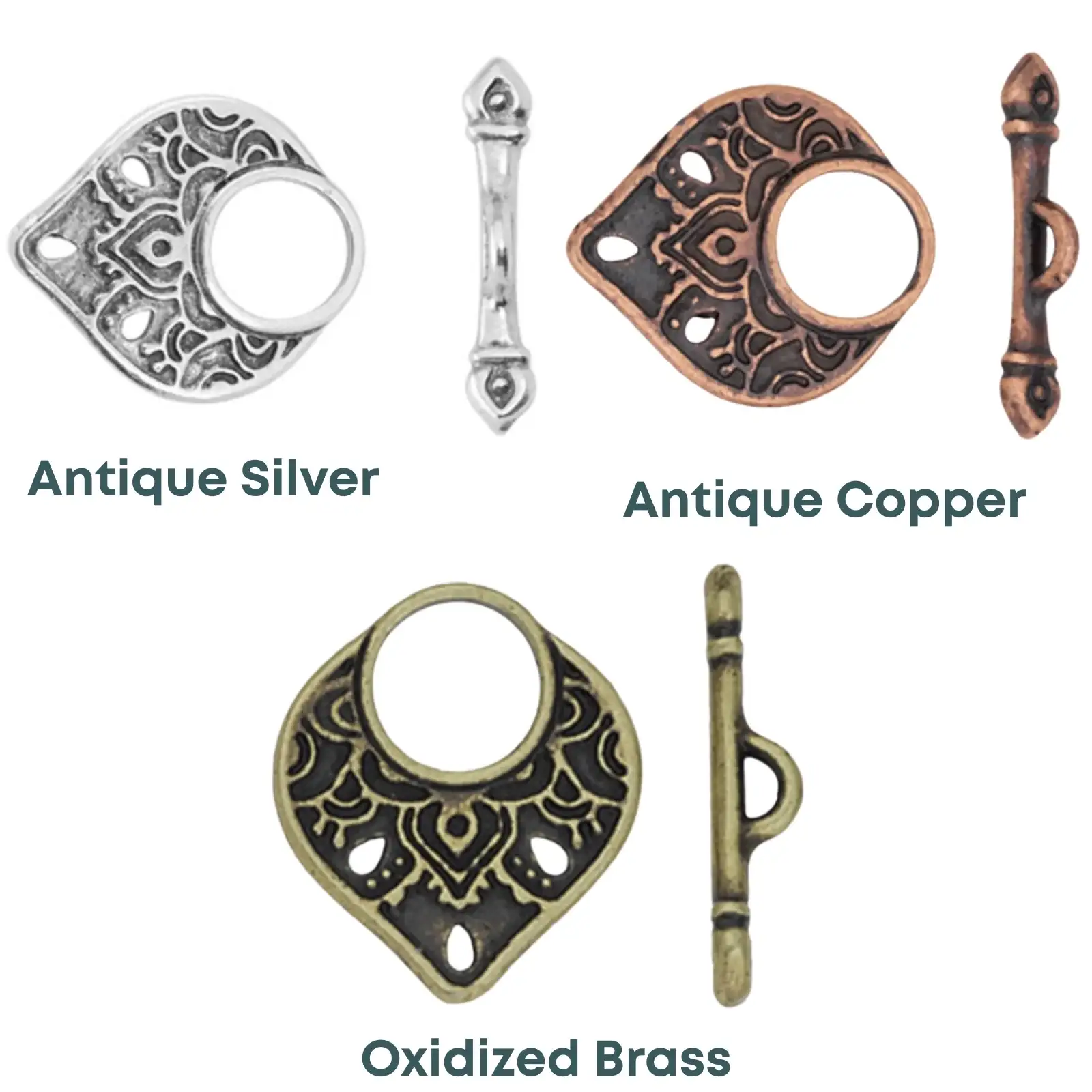 Tierracast Temple Toggle Clasp, Caravan Collection, 15mm